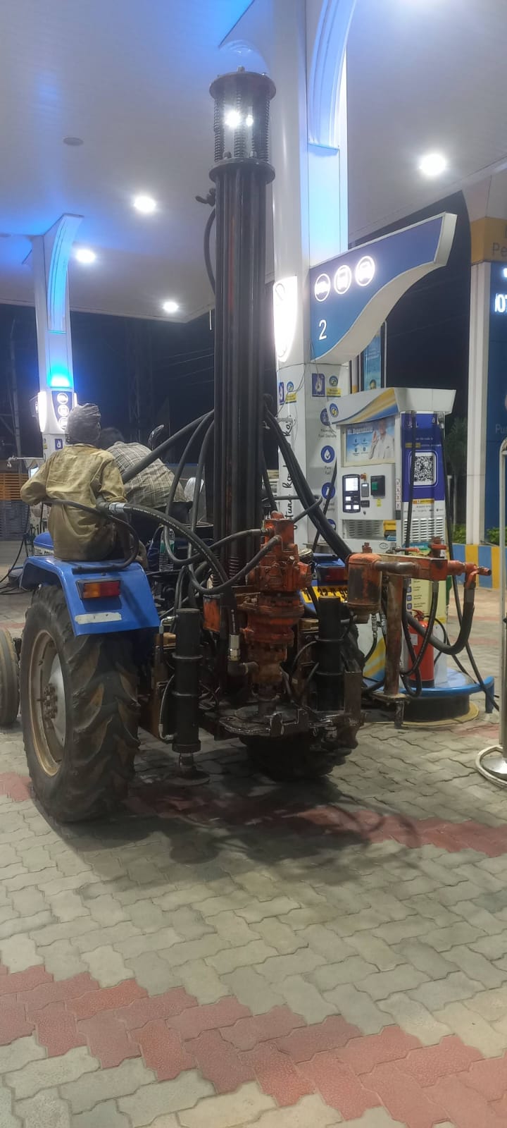 Successful Borewell Completion with High Water Pressure